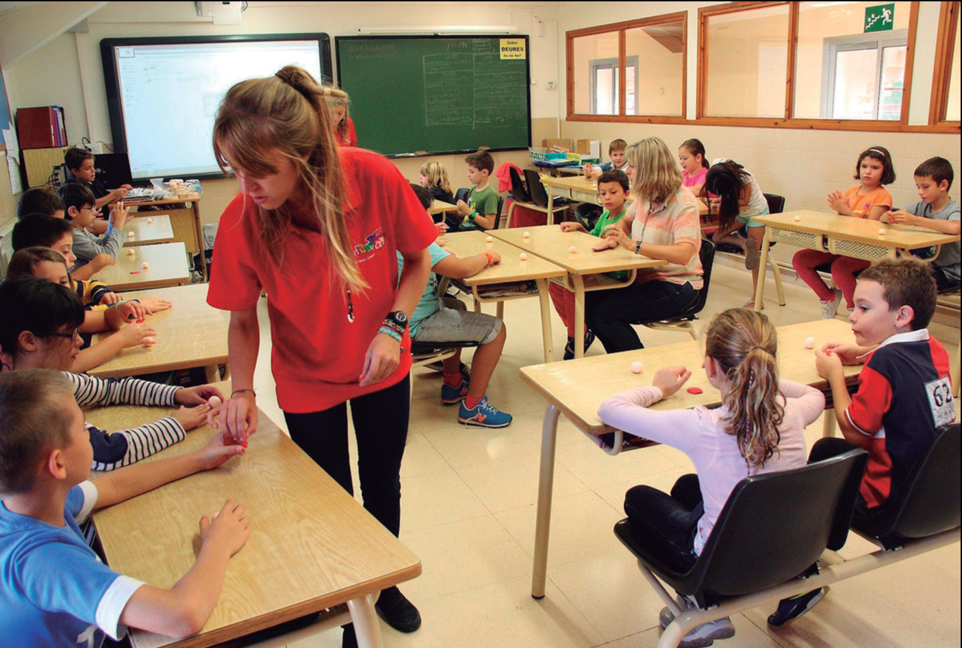 L'únic àmbit on clarament s'han fet avanços cap a la normalització del català és l'ensenyament (fotografia diari ARA).