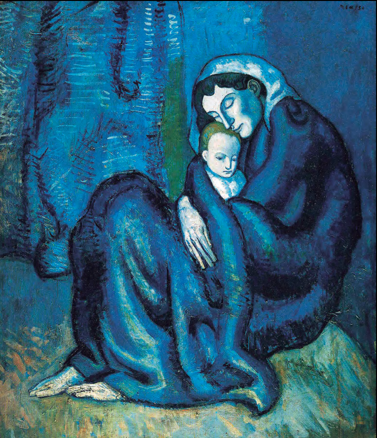 "Mare i fill", Picasso (1902).