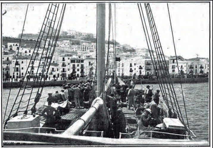 Arribada del vaixell Vicente Salinas a Eivissa