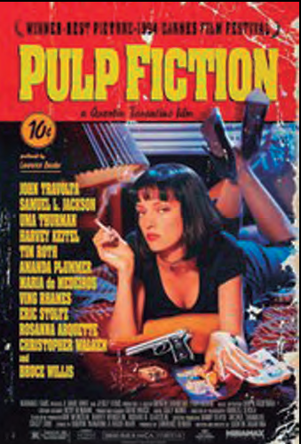 Cartell del film Pulp Fiction (1994). Foto: A Band Apart, Jersey Films i Miramax Films.