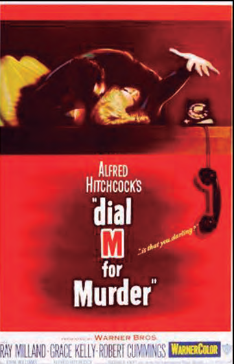 Cartell del film Dial M for Murder (Crim perfecte, 1954). Foto: Warner Bros.