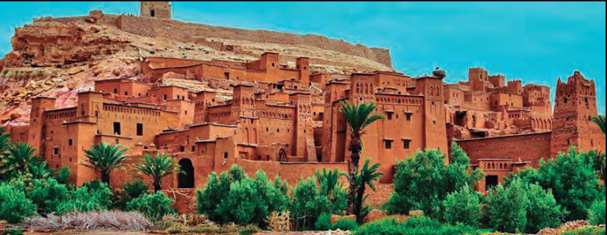 La kasbah d'Ait Ben Haddou, població situada a devers 200 km de Marràqueix, al Marroc, en plena zona de parla amaziga.