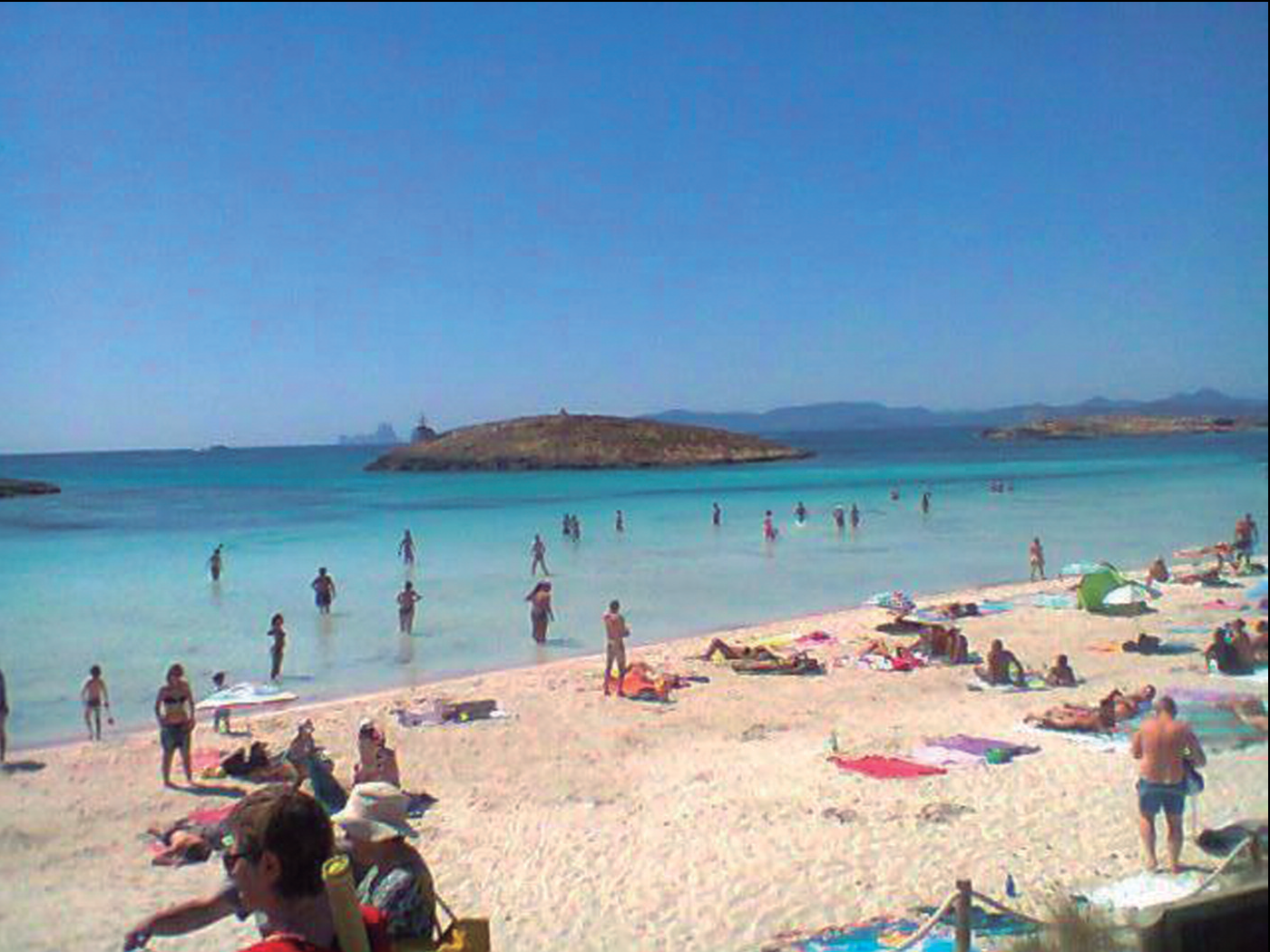 Platja de ses Illetes (Formentera). Indret visitat el juny de 2015