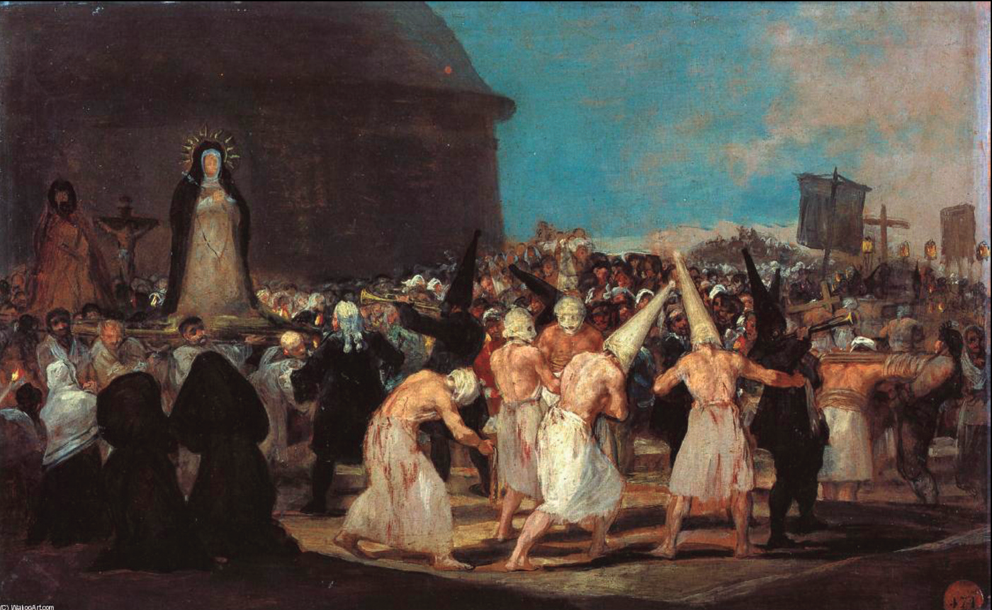 Pintura de Francisco de Goya y Lucientes, «Processó de flagel·lants».