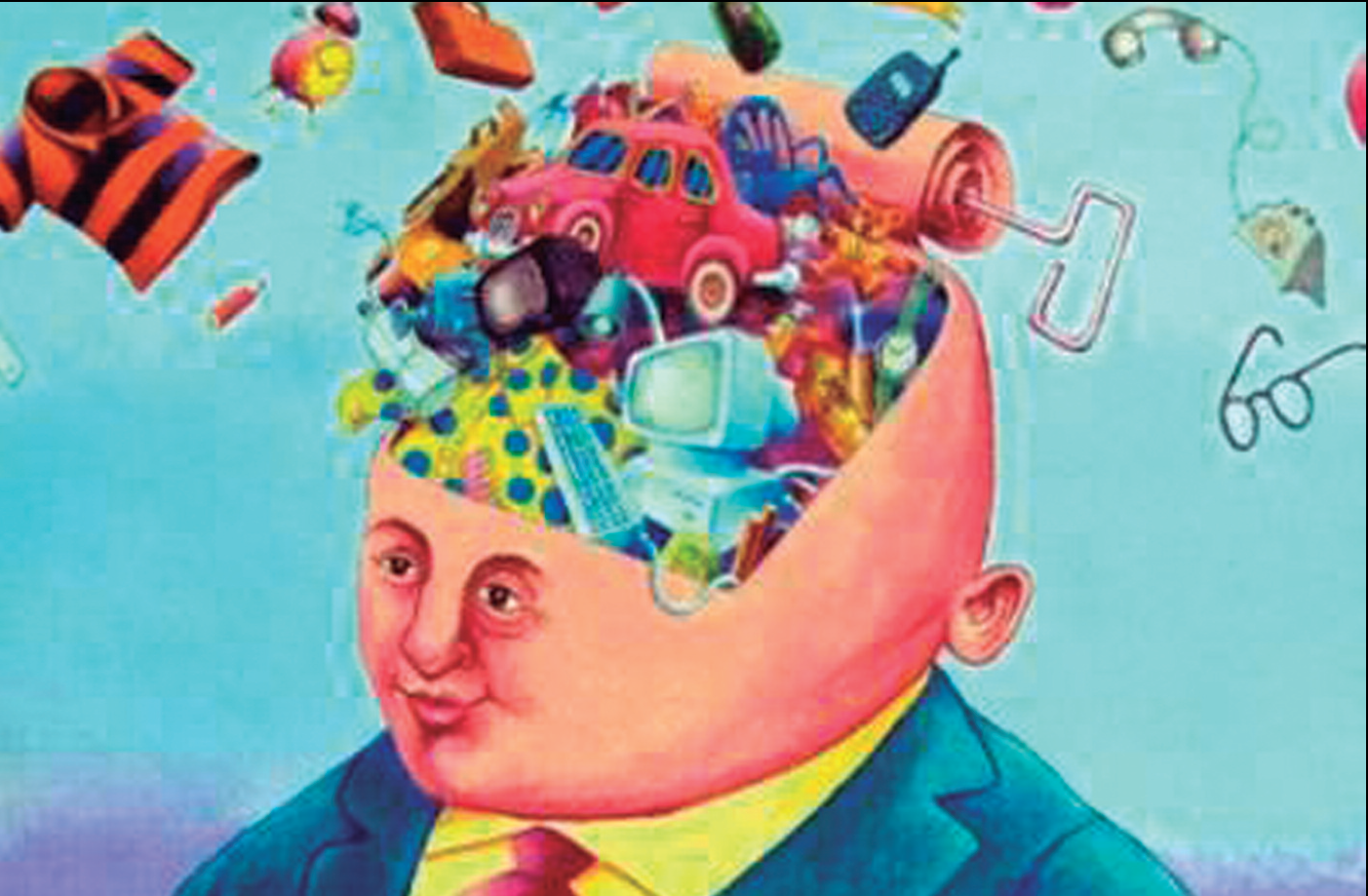 Al·legoria crítica de la postmodernitat i de l'afany de consumisme social.