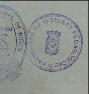 Segell del Patronat de Missions Pedagògiques.