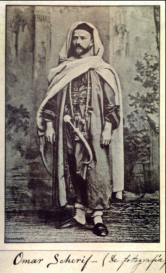 Juli Cervera Baviera al Marroc sota la falsa identitat d'Omar Scherif, l'any 1884 (fotografia: Julio Cervera y la telegrafía sin hilos).