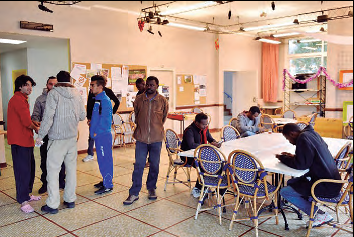 El Centre d'Accueil et d'Orientation (CAO) de Le Luc, Provença (fotografia: Sud Radio).