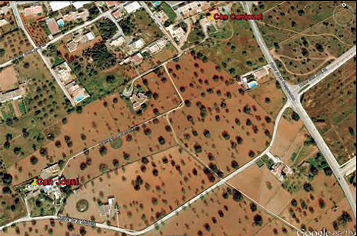 Mapa de la zona de Can Cardonet