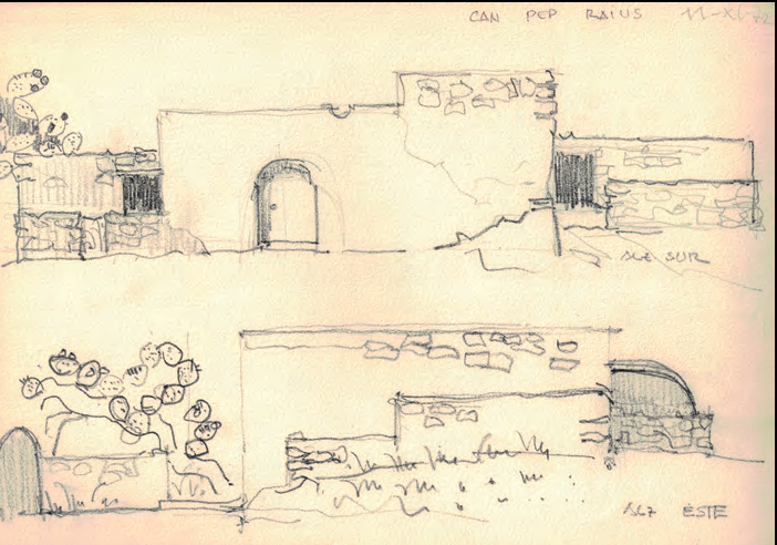Alçats de Can Pep Raios, novembre de 1972.