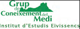 Logotip utilitzat en la documentació del Grup de Coneixement del Medi des de l'any 2011, a partir d'un disseny de Josep Antoni Ramon.