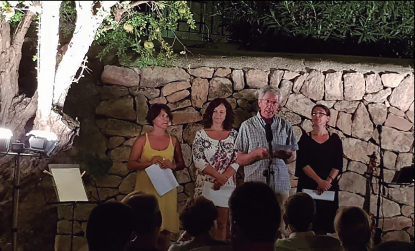 Un moment de l'homenatge a Manel Marí, en el marc de les Nits des Tancó de Can Curt.