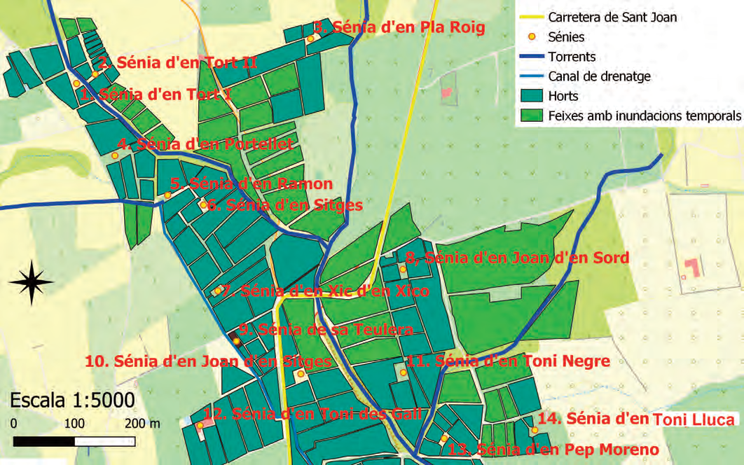 Mapa 1 i fotografia de la sénia d'en Tort 1