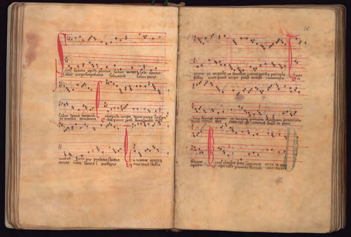 Seqüència Salve Sancta Christi parens al manuscrit de Las Huelgas.