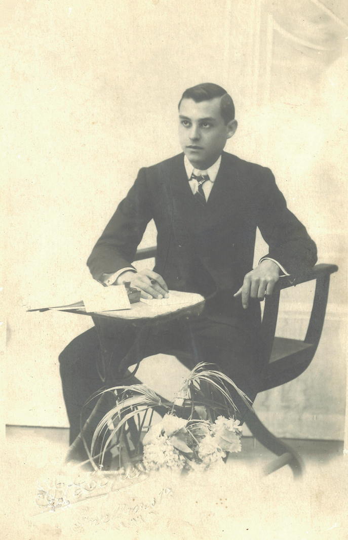 Joan Gómez Ripoll durant la seva estada a Mallorca, entre 1905 i 1912.