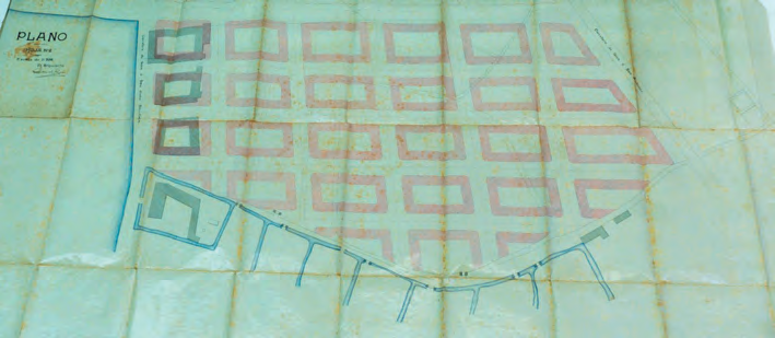 Projecte d'eixample de s'Alamera redactat per l'arquitecte Guillem Reynés i Font, per encàrrec de l'Ajuntament d'Eivissa (Arxiu General del Consell de Mallorca. Expedient ES AGCM VI-115/1) (1912).
