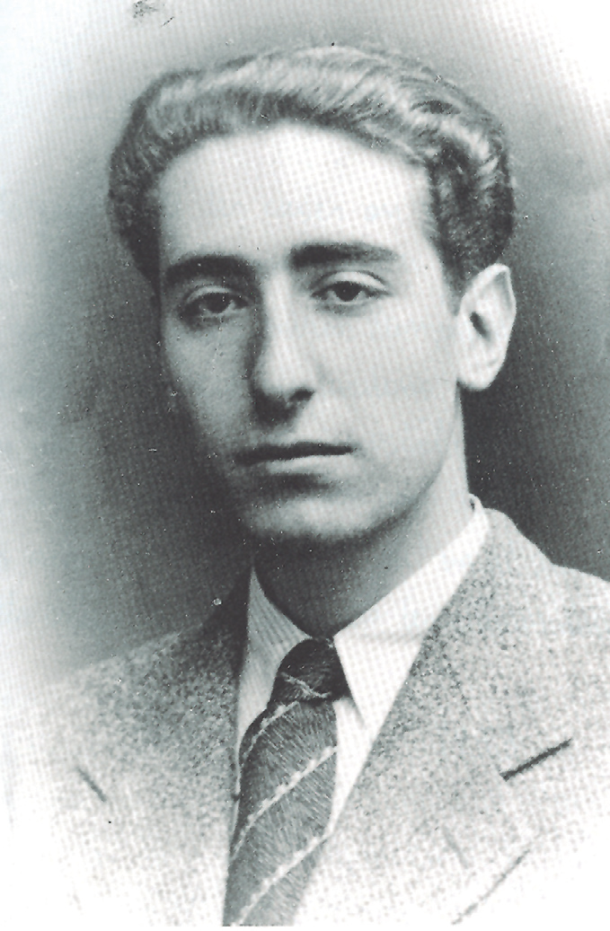 Un jove Marià Villangómez en una fotografia de 1933.