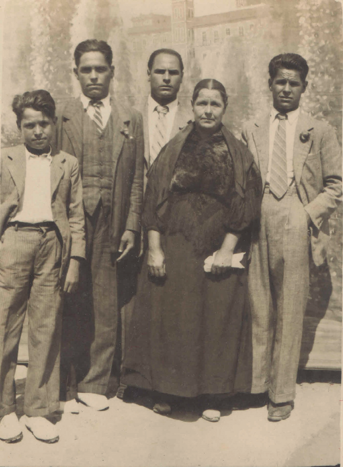 Vicent, Toni, Miquel, Margalida i Joan. Per gentilesa d'en Joan Miquel Torres.