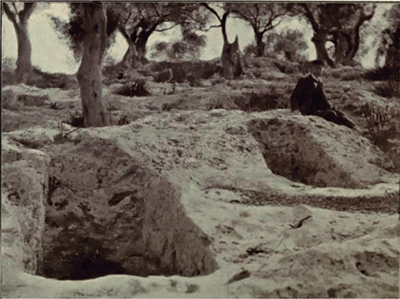 Pérez-Cabrero a les tombes del puig des Molins en una fotografia de With a Camera in Majorca.