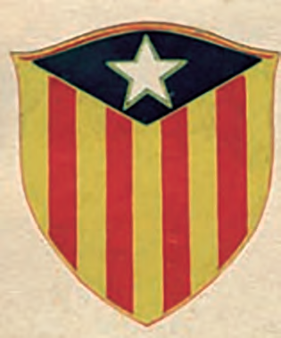 Escut d'Estat Català i retrat de Francesc Macià.