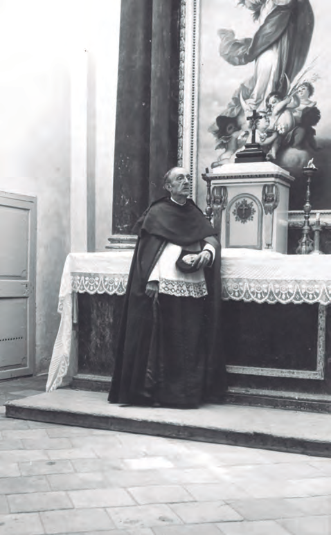 Isidor Macabich a l'església del Convent, on el canonge oficià la seva primera missa (Font: EEIF)