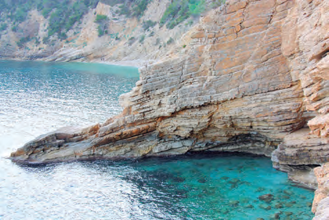 estrats i principis de falla a cala Blanca