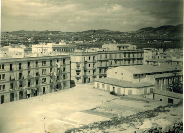 Carrer d'Emili Pou o de sa Séquia, març de 1936 (fotografia d'Ursula Sternau).