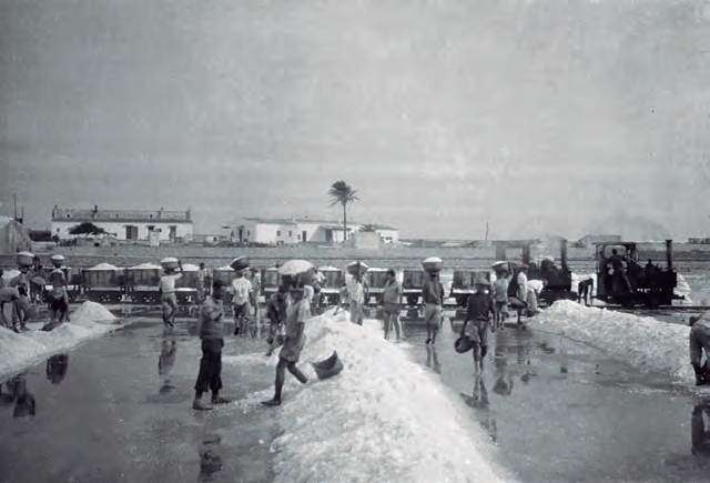 Les salines de Formentera en els primers anys 70.