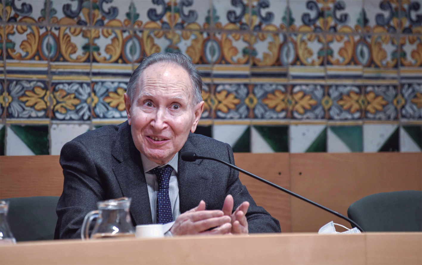 El pare Massot, el 2021, en un homenatge.