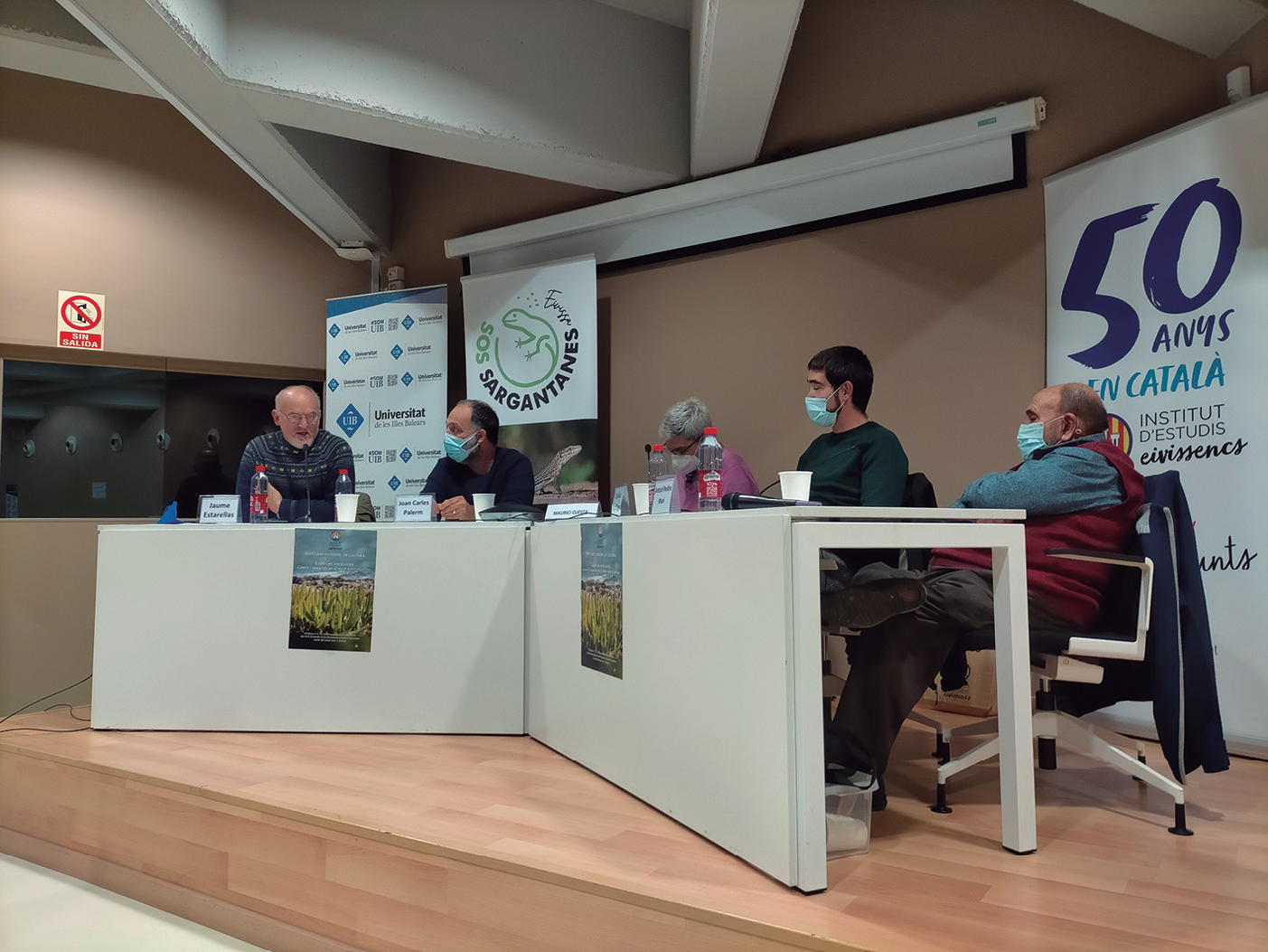 Un altre moment de la taula redona que va cloure l'edició de 2021 del Curs Eivissenc de Cultura.