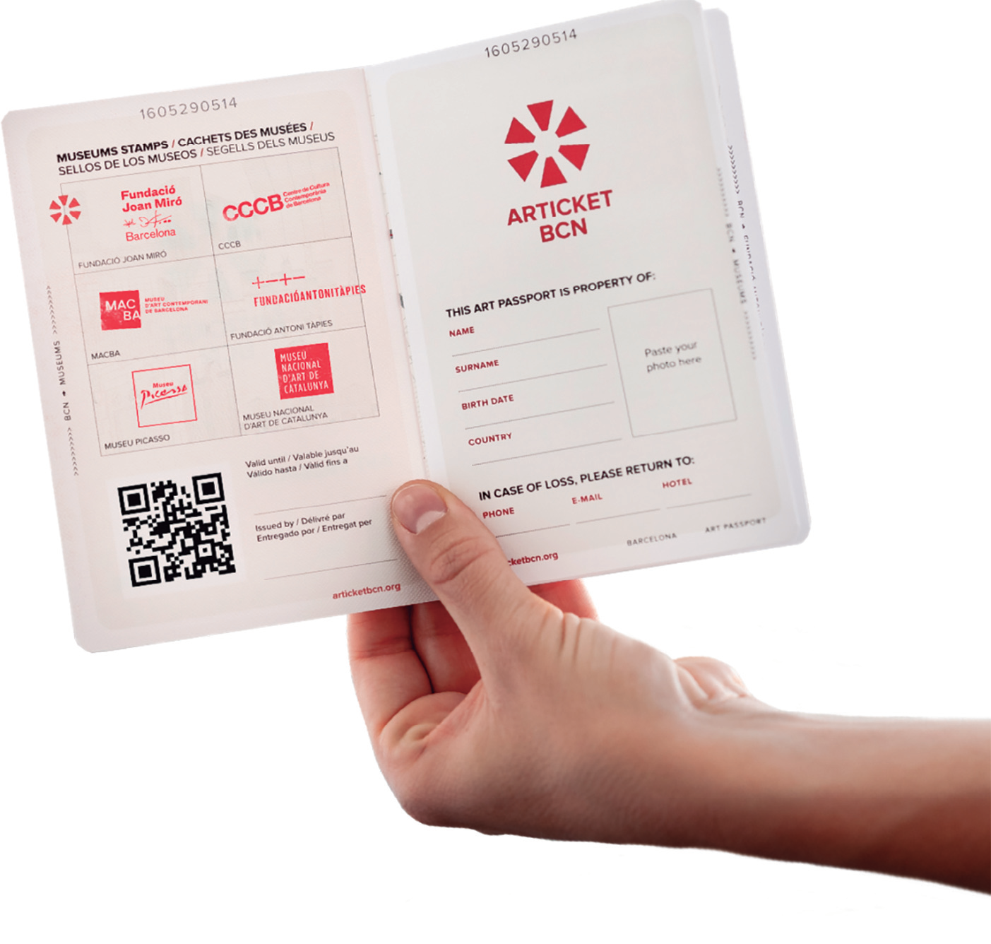 Passaport cultural 'Articket BCN', que dona accés a diversos museus de Barcelona.
