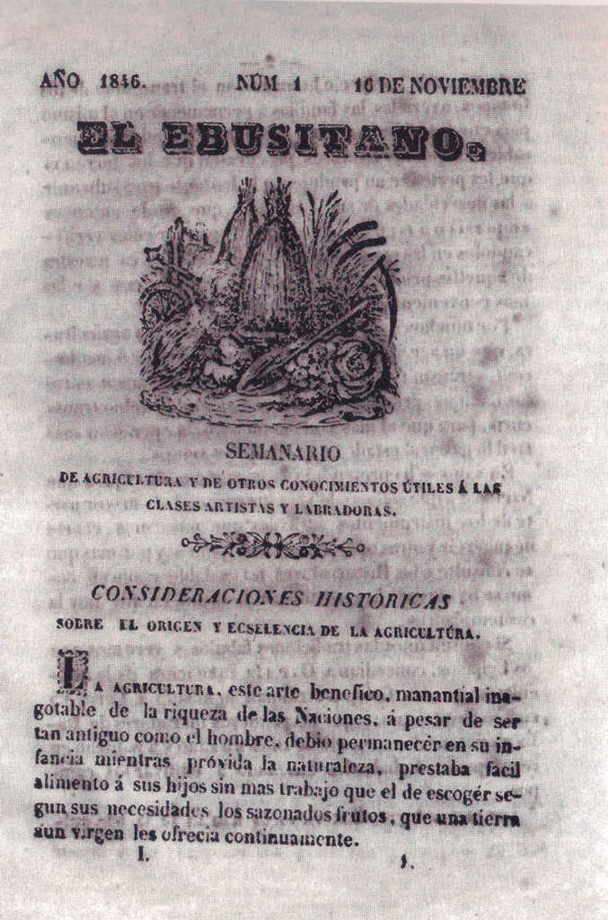 A l'esquerra, portada de El Ebusitano. A la dreta, casa de Josep Ferrer Cirer.