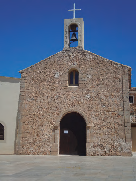 L'última església que s'aixecà a Formentera fou la de Sant Ferran, al lloc de ses Roques, beneïda el 1889. (Foto Josep Buil).